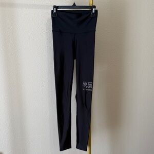 P.E Nation Jet Black High-Waist Leggings